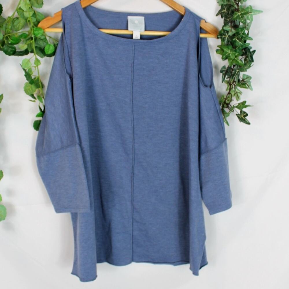 db Sunday cold shoulder long sleeve top